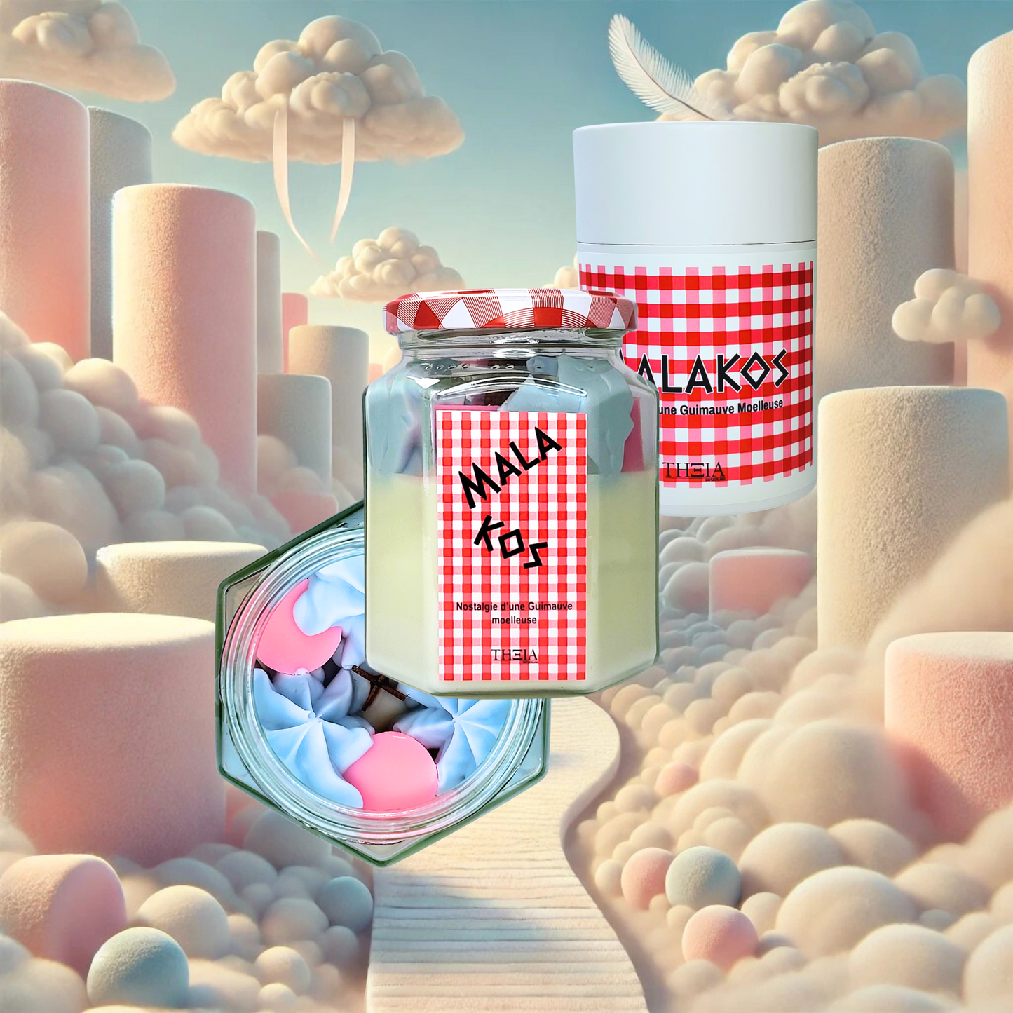 Bougie parfumée gourmande Guimauve