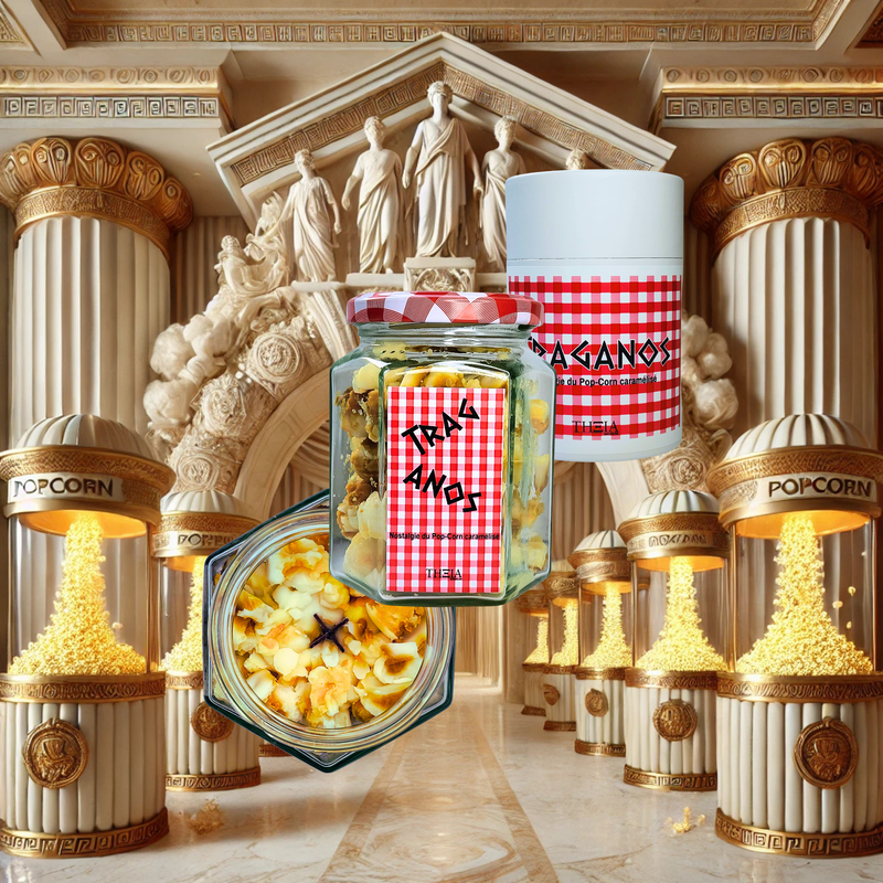 Bougie parfumée senteur pop corn 